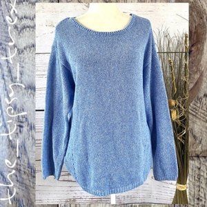 J Jill Pure Jill Gray Cotton Crewneck 